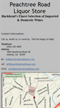 Mobile Screenshot of peachtreeroadliquor.com