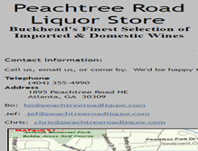 Tablet Screenshot of peachtreeroadliquor.com